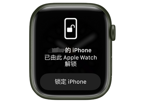 惠济苹果手机维修分享用 AppleWatch 解锁配备面容 ID 的 iPhone方法 