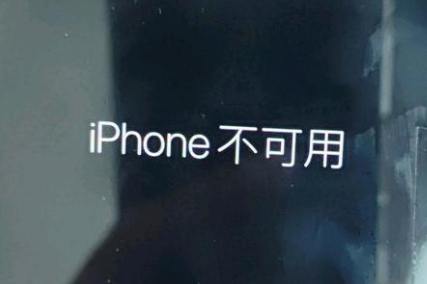 惠济苹果服务网点分享锁屏界面显示“iPhone 不可用”如何解决 